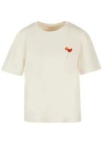 T-Shirt Merchcode "Merchcode Ladies Serenity Tee", Damen, Gr. L, sandwei&szlig;, 100% Baumwolle, bedruckt, oversize, Rundhals, Shirts T-Shirt