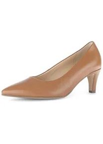 Pumps Gabor "Eleganter Pump", Damen, Gr. 37, braun, Schuhe Pumps