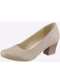 Pumps Andrea Conti, Damen, Gr. 42, beige, Lederimitat, Schuhe Pumps