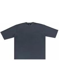 T-Shirt DROPSIZE "Dropsize Loose Fit T-Shirt", Damen, Gr. S, washed grau, 52% Baumwolle, 48% Polyester, unifarben, loose fit, Rundhals, Shirts T-Shirt