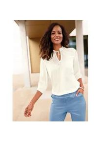 R&uuml;schenbluse Lady, Damen, Gr. 44, ecru, 100% Polyester, unifarben, Blusen