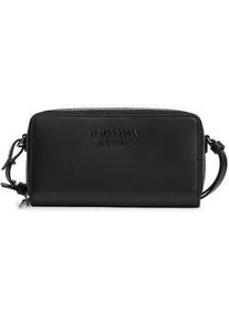 Tommy Hilfiger Geldb&ouml;rse TOMMY JEANS "TJW MUST PURSE WALLET LARGE ZA", Damen, schwarz, Lederimitat, unifarben, Basic, Kleinlederwaren, Damen Geldbeutel, Portemonnaie mit verstellbarem Trageriemen