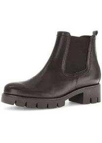 Chelseaboots Gabor "Chelsea Boot", Damen, Gr. 38,5, braun, Schuhe Chelseaboots