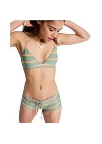 Bikini-Hose Roxy "Ocean Dreamer", Damen, Gr. XS, US-Gr&ouml;&szlig;en, oil gr&uuml;n say it with stripes, Obermaterial: 54% recyceltem Nylon, 18% Nylon, 15% Elasthan, 13% Metallisierte Fiber;, Badehosen Bikini-Hose