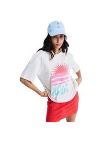 T-Shirt Roxy "Hangloose Poster", Damen, Gr. XS, coconut milk, Obermaterial: 100% Walkfrottier;, Shirts T-Shirt