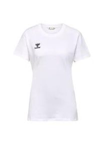 T-Shirt Hummel "HMLGO 2.0 T-SHIRT S/S WOMAN", Damen, Gr. XXL (44), wei&szlig;, Obermaterial: 100% Baumwolle, Shirts T-Shirt