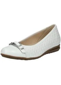 Ballerina Gabor COMFORT "Gabor Comfort Ballerinas Glattleder", Damen, Gr. 37, wei&szlig;, Glattleder, Schuhe Ballerina