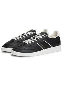 Tommy Hilfiger Sneaker TOMMY JEANS "THE GREENWICH EDGE STITCHING", Herren, Gr. 40, schwarz, Leder, Lederimitat, kontrastfarbene Details, Schuhe Sneaker, Freizeitschuh, Halbschuh, Schn&uuml;rer, Logo an der Seite und Schuhzunge