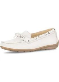Mokassin Gabor "Mokassin", Damen, Gr. 41, wei&szlig;, Schuhe Mokassin