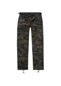 Cargohose BRANDIT "Brandit Damen Ladies BDU Ripstop Trouser", Damen, Gr. 27, Normalgr&ouml;&szlig;en, schwarzcamo, 100% Baumwolle, normal, Hosen Cargohose