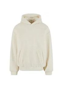 Kapuzenpullover Urban Classics "Urban Classics Oversized Teddy Hoody", Herren, Gr. L, sandwei&szlig;, 100% Polyester, unifarben, ohne Ausschnitt, Pullover Kapuzenpullover