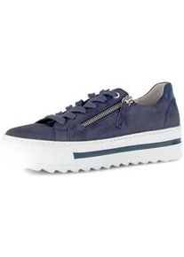 Sneaker Gabor "Sneaker low", Damen, Gr. 35, blau, Schuhe Sneaker