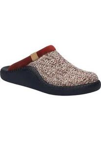 Hausschuh Josef Seibel "Monaco D 01, bordeaux-kombi", Damen, Gr. 41, rot (bordeaux, kombi), Obermaterial: 80% Rindsleder Leather cow. 20% Textilmaterial TEXMAT., Schuhe Hausschuh