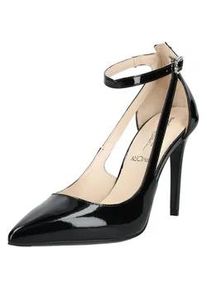 High-Heel-Pumps Nero Giardini "Nero Giardini Pumps Leder", Damen, Gr. 38,5, schwarz lack, Leder, Schuhe
