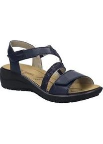 Sandale Josef Seibel "Annecy 12, dunkelblau-kombi", Damen, Gr. 40, blau (dunkelblau, kombi), Obermaterial: 100% Rindsleder Leather cow., Schuhe Sandale