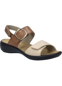 Sandale Josef Seibel "Ibiza 12, creme-cognac", Damen, Gr. 40, beige (creme, cognac), Obermaterial: 100% Rindsleder Leather cow., Schuhe Sandale