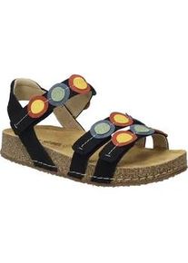 Sandale Josef Seibel "Hannah 13, schwarz-kombi", Damen, Gr. 37, schwarz (schwarz, kombi), Obermaterial: 100% Rindsleder Leather cow., Schuhe Sandale