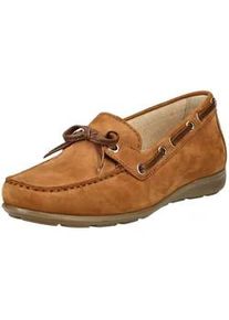 Mokassin Gabor COMFORT "Gabor Comfort Mokassin Leder", Damen, Gr. 38,5, braun, Leder, Schuhe Mokassin
