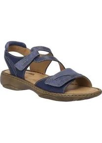 Sandale Josef Seibel "Debra 25, shark", Damen, Gr. 38, grau (shark), Obermaterial: 100% Rindsleder Leather cow., Schuhe Sandale