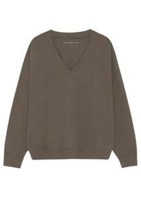 Strickpullover MOSHI MOSHI MIND "moshi moshi mind Sweater inhale", Damen, Gr. M, stone braun, Obermaterial: 100% Baumwolle, Pullover Strickpullover