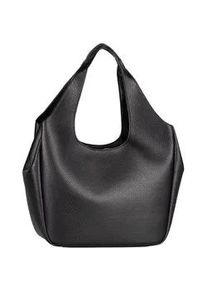 Shopper Tom Tailor "Analisa", Damen, Gr. B/H/T: 33cm x 28cm x 11,5cm, schwarz, Polyurethan, clean, gepflegt, unifarben, Taschen Shopper, klare Shapes und Logo-Lochmuster f&uuml;r einen modernen Look mit Charakter