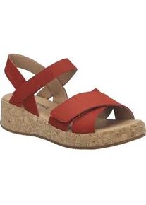 Sandale Josef Seibel "Evita 03, rot", Damen, Gr. 41, rot, Obermaterial: 100% Rindsleder Leather cow., Schuhe Sandale