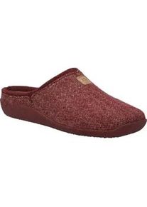 Hausschuh Josef Seibel "Vinny 01, bordeaux-kombi", Damen, Gr. 39, rot (bordeaux, kombi), Obermaterial: 80% Rindsleder Leather cow. 20% Textilmaterial TEXMAT., Schuhe Hausschuh