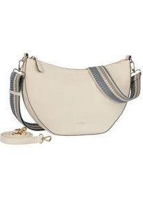 Umh&auml;ngetasche Gabor "Linda Summer", Damen, Gr. B/H/T: 34cm x 25cm x 9,5cm, sanftes wei&szlig;, Lederimitat, clean, gepflegt, unifarben, Taschen Umh&auml;ngetasche, Schultertasche mit dezentem Logo und extrabreitem Schultergurt