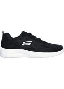 Sneaker Skechers "Dynamight 2.0 Homespun", Damen, Gr. 36, schwarz, wei&szlig;, Textil, Schuhe Sneaker, Trainingsschuh, Laufschuh, Schn&uuml;rschuh mit gepolstertem Schaftrand