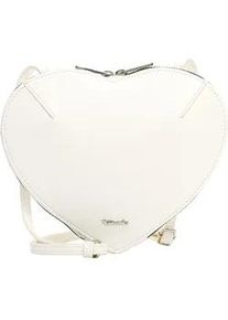 Umh&auml;ngetasche Tamaris "Umh&auml;ngetasche TAS Kimberlie", Damen, Gr. B/H/T: 21cm x 18cm x 2,5cm 0, wei&szlig; (wei&szlig; 300), Polyurethan, Taschen Umh&auml;ngetasche