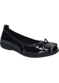 Ballerina Josef Seibel "Fenja 09, black-black", Damen, Gr. 38, schwarz (schwarz, schwarz), Obermaterial: 100% Rindsleder Leather cow., Schuhe Ballerina