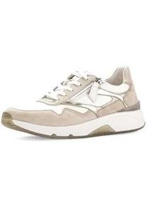 Sneaker Gabor "Sneaker low", Damen, Gr. 42, beige, Schuhe Sneaker