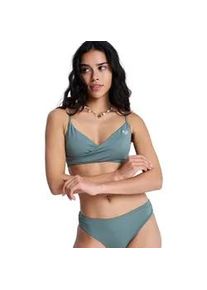 Bandeau-Bikini-Top Roxy "Solid Essentials", Damen, Gr. XL, Cup B, agave gr&uuml;n, Obermaterial: 85% Microfaser, 15% Elasthan;, Bikini-Oberteile