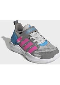 Sneaker Adidas SPORTSWEAR "LIGHTORAMA RUNNER KIDS", Damen, Gr. 32, grau one, lucid pink, lucid aquamarine, Synthetik, Textil, Schuhe Sneaker, mit Blinkfunktion