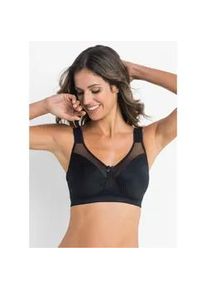 Minimizer-BH bonprix "Minimizer-BH ohne B&uuml;gel mit gepolsterten Tr&auml;gern", Damen, Gr. 80, Cup F, schwarz, Obermaterial: 92% Polyamid, 8% Elasthan. Futter: 92% Polyamid, 8% Elasthan, BHs Minimizer-BH, mit gepolsterten Tr&auml;gern, bequeme Passform, aus elastischem Material