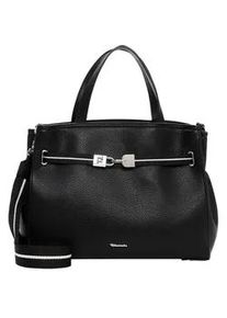Shopper Tamaris "Shopper TAS Kirima", Damen, Gr. B/H/T: 34cm x 27cm x 15cm 0, schwarz (schwarz 100), Polyurethan, Taschen Shopper