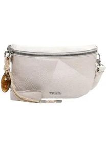 Umh&auml;ngetasche Tamaris "Umh&auml;ngetasche TAS Karen", Damen, Gr. B/H/T: 25cm x 17cm x 5cm 0, beige (ecru 320), Polyurethan, Taschen Umh&auml;ngetasche