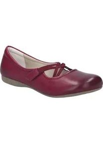 Ballerina Josef Seibel "Fiona 39, berry", Damen, Gr. 41, rot (berry), Obermaterial: 100% Rindsleder Leather cow., Schuhe Ballerina