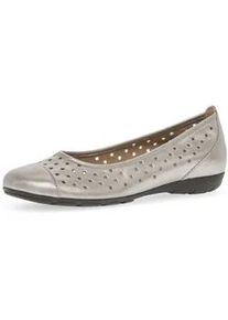 Ballerina Gabor "Sportliche Ballerina", Damen, Gr. 44,5, bronze, Schuhe Ballerina
