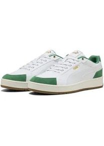 Sneaker Puma "Court Classico Sport Sneakers Erwachsene", Damen, Gr. 47, wei&szlig; archive gr&uuml;n, Obermaterial: Synthetik, Leder, Textil; Futter: Textil; Innensohle: Textil; Laufsohle: Gummi, Schuhe Sneaker