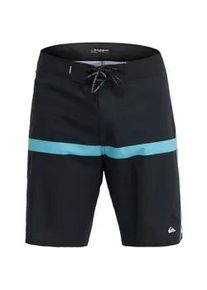 Boardshorts Quiksilver "Highline Printed 20", Herren, Gr. 34L, schwarz aerostripe, Obermaterial: 51% Microfaser, 37% Microfaser, 12% Elasthan;, Hosen