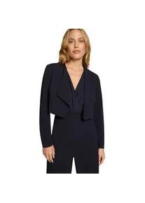 Jackenblazer Zero "Damen offener Style", Damen, Gr. 36, hydrangea, Jersey, Obermaterial: 50% Polyester, 45% Polyester, 5% Elasthan, unifarben, festlich, figurbetont kurz, eng, Blazer, Plain/ohne Details
