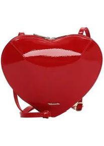 Umh&auml;ngetasche Tamaris "Umh&auml;ngetasche TAS Kimberlie", Damen, Gr. B/H/T: 21cm x 18cm x 2,5cm 0, rot (rot, finish 699), Polyurethan, Taschen Umh&auml;ngetasche