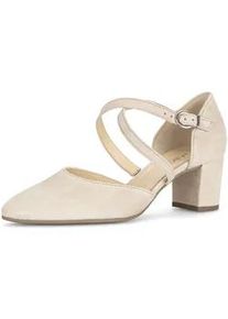 Pumps Gabor "Eleganter Pump", Damen, Gr. 42,5, beige, Schuhe Pumps
