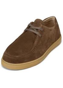 Marc O'Polo Schlupfboots MARC O'POLO "aus Veloursleder", Herren, Gr. 43, schwarz taupe, Obermaterial: 100% Leder (Rind), unifarben, Schuhe Schlupfboots