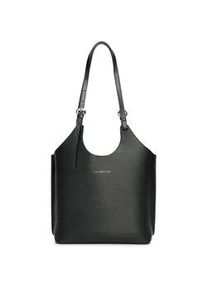 Tragetasche Tommy Hilfiger "TH MODERN TOTE", Damen, Gr. B/H/T: 36cm x 40cm x 12cm, schwarz, Lederimitat, Taschen, Damen Handtasche, Shopper, Schultertasche mit Logoschriftzug