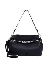 Beuteltasche Tamaris "Beutel TAS Kirima", Damen, Gr. B/H/T: 29cm x 24cm x 14cm 0, blau (blau 500), Polyurethan, Taschen Beuteltasche