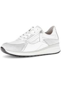Sneaker Gabor "Sneaker low", Damen, Gr. 37,5, wei&szlig;, Schuhe Sneaker