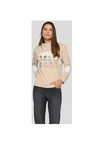 Print-Shirt Rabe "Sweatshirt", Damen, Gr. 42, beige, 48%Polyester 47%Viskose 5%Elasthan, gerade, Shirts