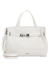 Shopper Tamaris "Shopper TAS Kirima", Damen, Gr. B/H/T: 34cm x 27cm x 15cm 0, wei&szlig; (wei&szlig; 300), Polyurethan, Taschen Shopper